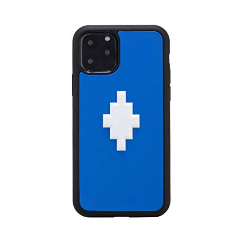 MARCELO BURLON COUNTY OF MILAN Cover/Custodia Compatibile con iPhone 11 Pro-Custodia Burlon Originale con Vetro temprato 9H-Semi-flessibile - Ultra Protettiva e Antiurto - Protezione Frontale rialzata