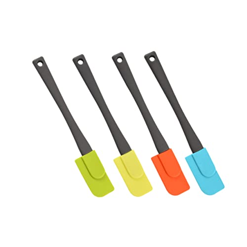 Alipis 4Pcs Silicone Butter Cream Spreaders with Plastic Handles Versatile Cheese Blades for Spreading Jam Cream and Decorating Essential Kitchen Utensils for Baking and Cooking