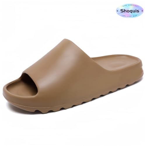 Image of Shoquis Cloud Slides Sandals for Women Men, Pillow Slippers,Open Toe Garden Shoes,sandals women,Drying Soft Lightweight Shower Shoes for Indoor and Outdoor
