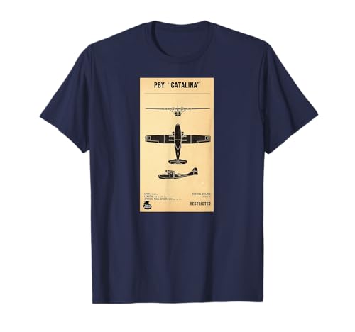 Camisa "Catalina" de la Segunda Guerra Mundial Camiseta