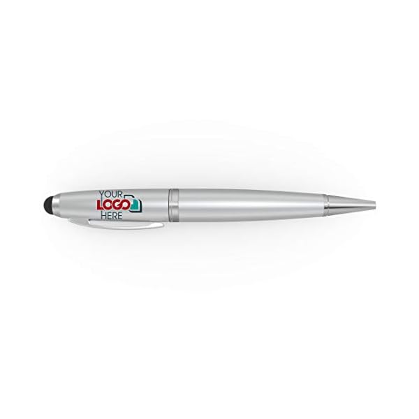 Possibox Kugelschreiber Personalisiert USB Stick 32GB Bedruckte mit Ihrem Logo/Text - Großhandel - Silber 1000 Stück