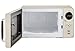 Daewoo KOR07R3ZEC 0.7 cu. ft 700W Retro Countertop Microwave Oven, Cream