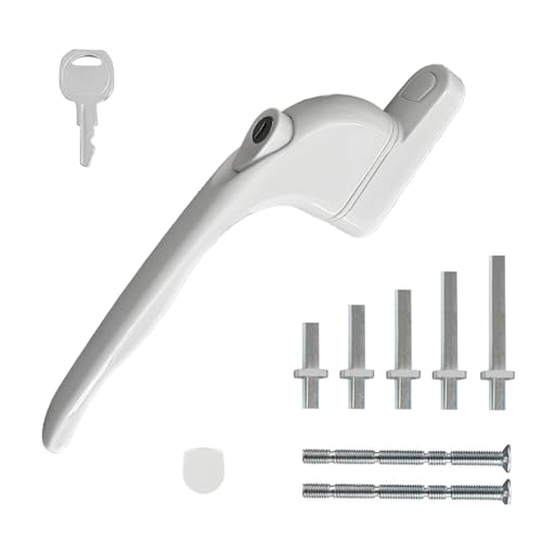 Universal uPVC Multi-Spindle Window Handle - Secure Locking Mechanism | Replacement Handle for uPVC Windows, Multiple Spindle Sizes