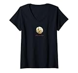 Damen Dim Sum Cha Siu Bao Gedämpfte BBQ Schweinefleisch Brötchen Chinesisches Essen T-Shirt mit V-Ausschnitt