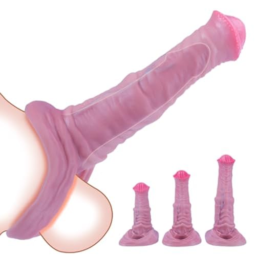 Yasexx Horse Dildo PenishüLlen Tier Pferd PenishüLle Pension VergrößErung Realistische Penismanschette Penis PenisvergrößErer Mit Hodenring VerzöGerte Ejakulation Sexspielzeug FüR MäNner (l)