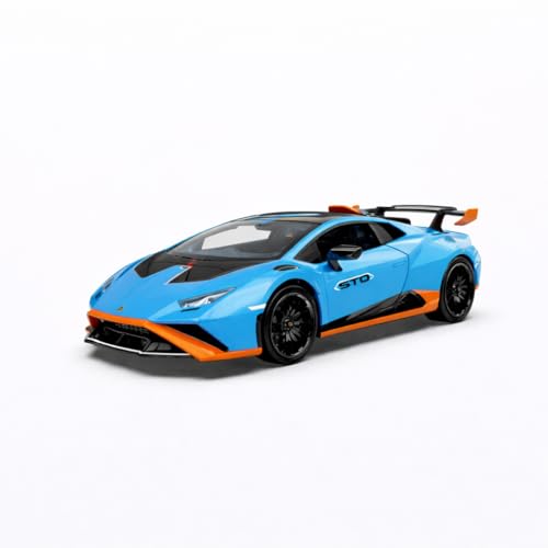 Image of Wizplex MSZ Official Licensed Lamborghini Huracan STO Diecast Model Car 1:32 Scale | Light & Sound | Pull Back Action | Metal Supercar Toy | Collectible Display & Gift