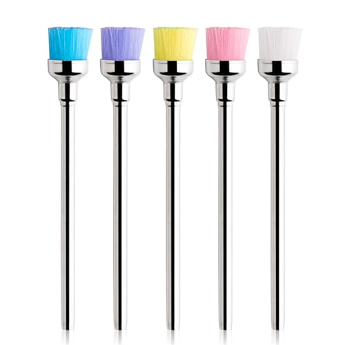 Acycoin2A 5PCS Nail Drill Bit Cleaning Brushes for Nail Electric Drilling Machine Cutter Dust Remover Nail Art Tool