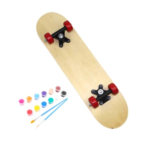 RNXRZANK Children's Customizable Skateboard, DIY Wooden Deck for Young Riders, 60x15cm