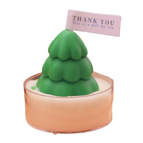 Velas de Tea para Navidad - Velas Aromáticas de de Soja para Decoración Navideña,Decoración Navideña para Sala Dormitorio Comedor y Eventos