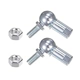 Alriedy 2 Stück CS13 M8 Kugelgelenk, M8x1.25 Rechtsgewinde, Selbstschmierendes Kugelgelenk-Endstück Aus A3-Stahl. Ideal Für Robuste Anwendungen, Sorgt Für Präzise Bewegungen