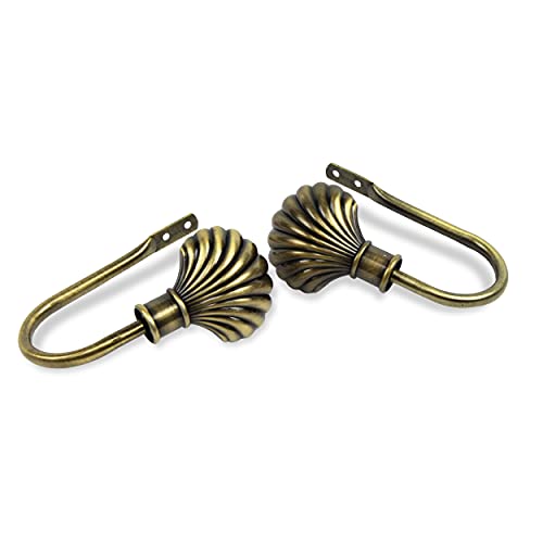 Rod Desyne Sherley Holdback Pair, Antique Brass