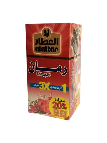 أكياس شاي عشبي بنكهة الرمان من العطار، عبوة 30 غرام