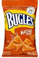 Bugles Nacho Cheese Crispy Corn Snacks First Cone Shaped Corn Snack Large 3.7 oz. Bags, Delicious Cheese Flavor (Pack of 3)