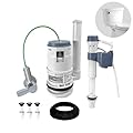 Ulinlo pouly? 3-Inch Water-Saving Dual Flush Handle Toilet Repair Kit – Replacement for Leaky Flapper & Chain System?Improve Reliability! Fit for American Standard/Glacier Bay/Aquasource & Most Brands