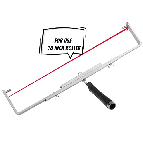 12-18 Inch Adjustable Paint Roller Frame With 12" Painter's Choice Roller Cover,Large Paint Roller For Ceiling Wall Painting #TOP2