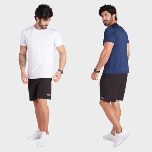 Short Masculino Esportivo Bermuda Academia Corrida Bolsos Laterais Com Fecho Fitness Treino (BR, Alf