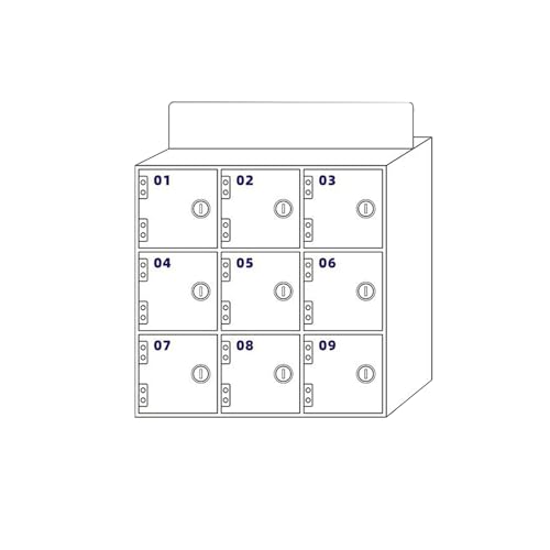 WallMounted Mobile Phone Storage Locker – 30 Slot Office & Meeting Room Cabinet for Secure Device Storage Ideal for Workplaces and Conference Spaces.