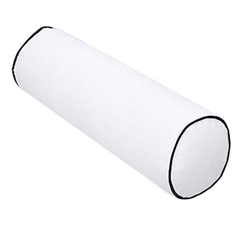 Prolinemax Contrast Pipe Trim Large 26x6 Outdoor Bolster Pillow Cushion Insert Slip Cover AD105