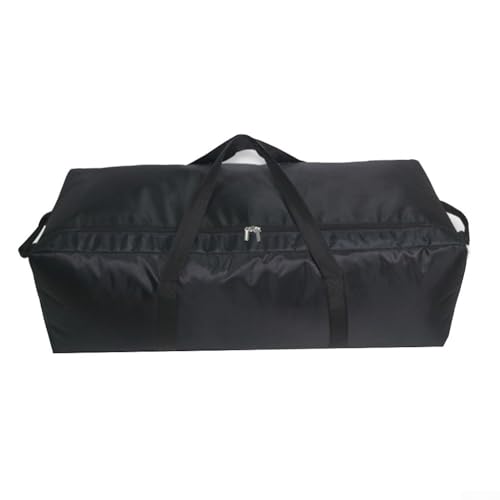 Mochila de acampamento grande 55L 100L 150L Heavy Duty Oxford Bolsa de viagem com orifício de bloqueio para caminhadas, movimento autônomo, armazenamento de bagagem preta (150L 110 * 40 * 34 cm)