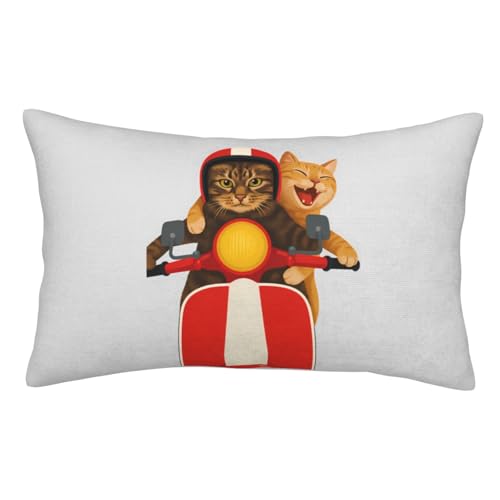 おもしろ 猫柄 枕カバー 両面 乾きやすい 抗菌防臭防ダニ 隠しジッパー枕カ 40 Cm X 60 Cm