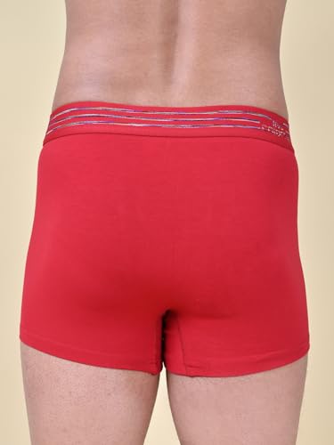 Image of Rupa Colors Solid Trunk for Men, Cotton Blend, Outer Elastic, Regular Fit, Pack of 1
