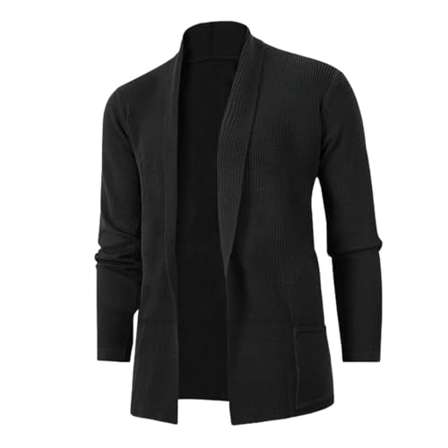 Cárdigan corto de punto para mujer con frente abierto estilo chaqueta corta de otoño