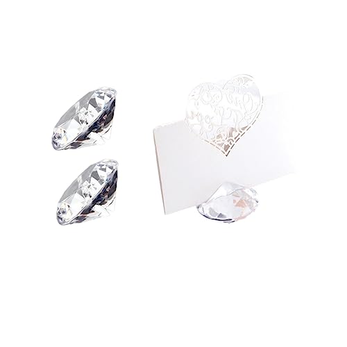 VALICLUD 5pièces Porte-cartes pour Mariage et Bureau Design Diamant pour Présentation de Noms et Décorations