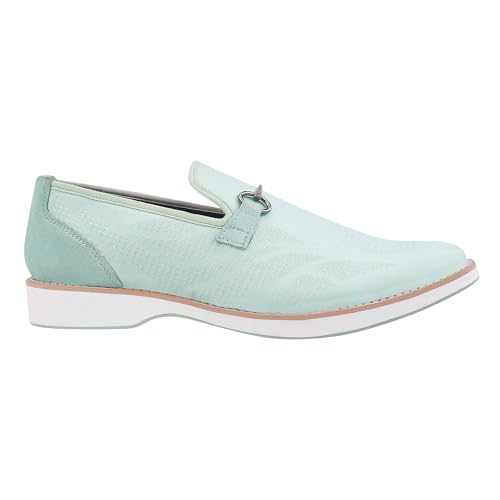 Image of LIBERTYZENO Mens Tuxedo Canvas Textile and Suede Leather Noble Loafers and Slip On Wedding Party Shoes for Easter Gift
