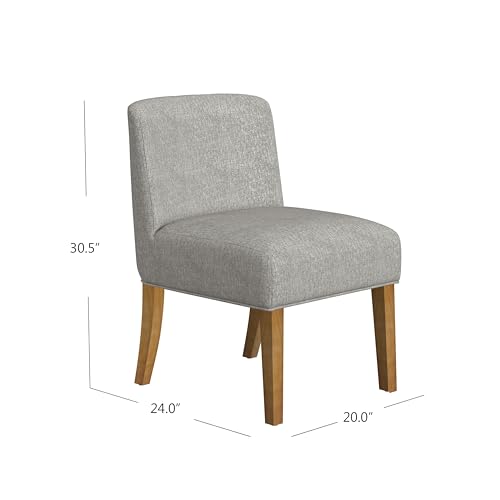 Image of HomePop Low Back Dining Chair - Gray Woven (Single Pack)