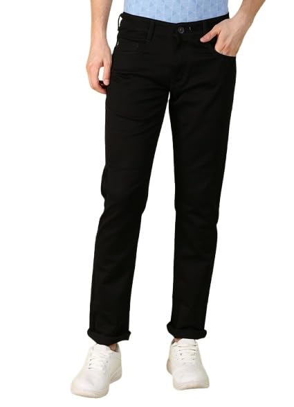 Zaba Denim Skinny Men Black Jeans ()_345