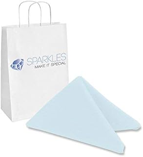 Polyester Cloth Napkins - Washable Soft Table Linens - Durable & Elegant for Dining, Restaurants, Weddings, Events, Rentals, Banquets, & Parties - Premium Quality Set of 10, Light Blue, 17"x17"