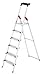 Price comparison product image Hailo 8040-607 XXL safety ladder, 6 steps, multifunction tray, 130 mm deep steps, made in Germany