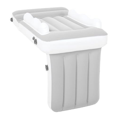 Generic Cama de Avión Inflable Portátil Plegable para Niños Pequeños, Cama de Viaje Premium para Vuelos Largos y Viajes por Carretera (GRAY)