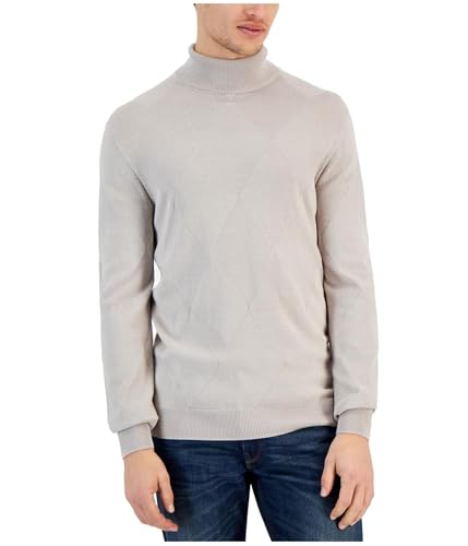 Alfani Mens London Plane Pullover Sweater, Grey, XXX-Large