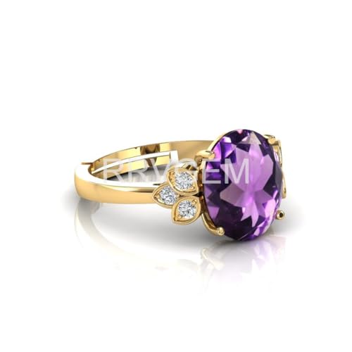 Bague en améthyste naturelle 8,00 carats le cadeau fait main idéal