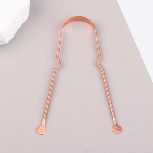 Raspador Limpador de Língua 100% Cobre Higienizador Lingual Ayurveda Palaziun