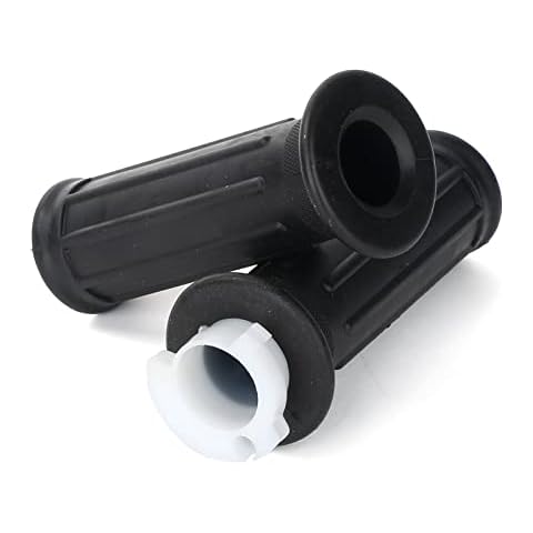 SUNQIAO PW50 Grip, Throttle Tube Grips for Yamaha PW50 PY50 Peewee 50CC Kid Bikes (Black) Cover