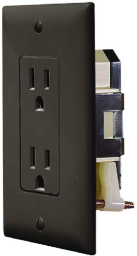 Rv Designer Blk Dual Outlet W Cov-plate S817