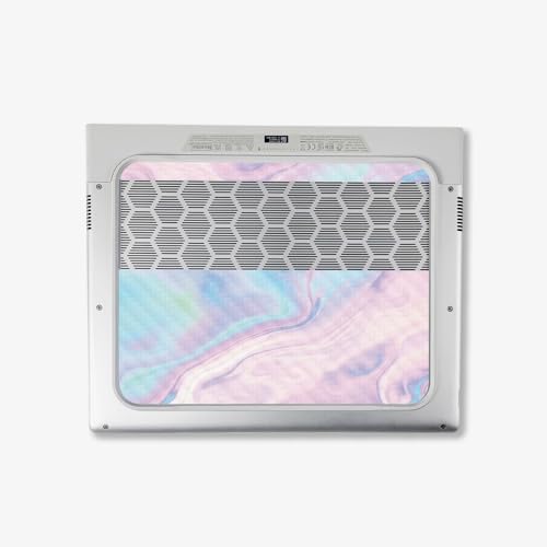 Image of MightySkins Carbon Fiber Skin Compatible with Alienware X14 R2 (2023) Full Wrap Kit - Pastel Wave | Protective, Durable Textured Carbon Fiber Finish | Easy to Apply & Change Styles | Made in The USA