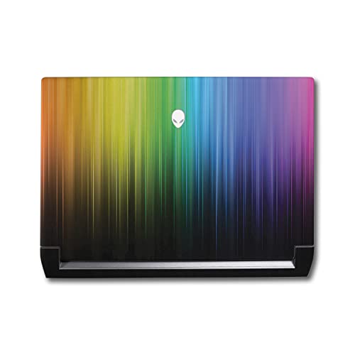 Image of MightySkins Skin Compatible with Alienware M17 R5 (2022) Full Wrap Kit - Rainbow Streaks | Protective, Durable, and Unique Vinyl Decal wrap Cover | Easy to Apply & Change Styles | Made in The USA