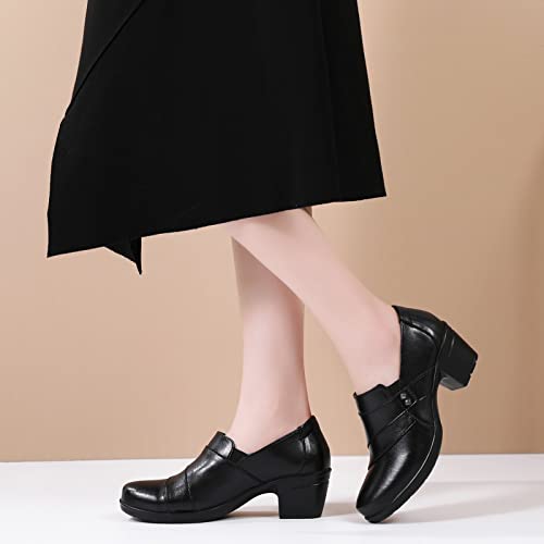 Image of Loafers for Women Casual Comfortable Women's Pumps Shoes Loafers & Slip-ons Work Office Dressy Business Shoes