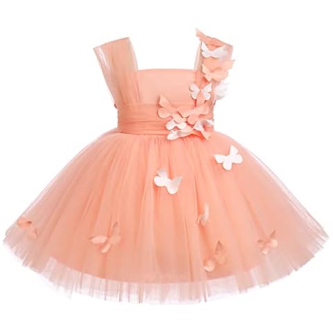 IDOPIP Girls Flower Dress with Butterflies Cover