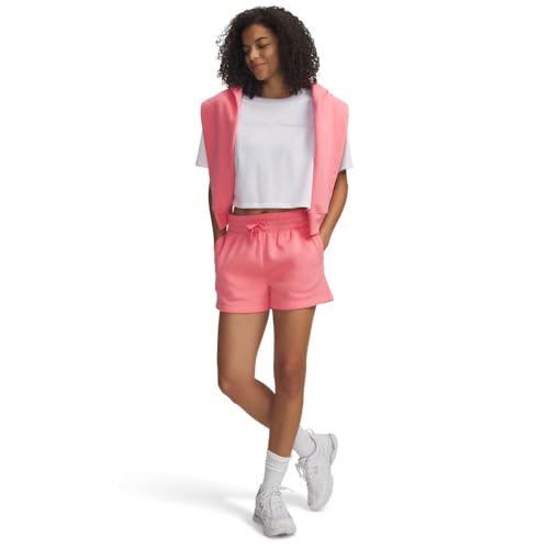Under Armour Women's Rival Fleece Shorts, 600 Pink, XXL by Under Armour - Used condition - Image 2