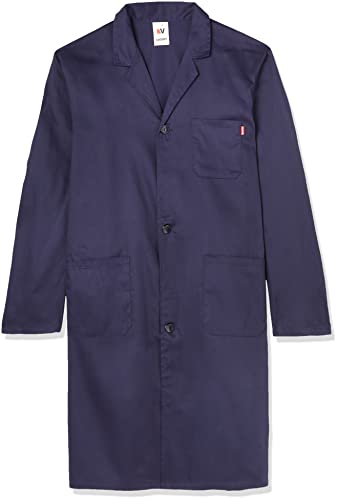 Velilla 700; Bata manga larga; color Azul Marino; Talla 48