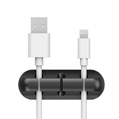 Clips de soporte de cables, 3 tamaños, organizador de cables, clips de silicona autoadhesivos para cable de carga USB, cable de alimentación