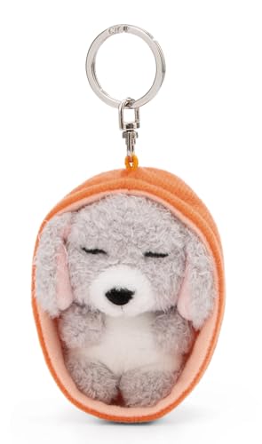 Schlüsselanhänger Sleeping Pets Hund Pudel grau