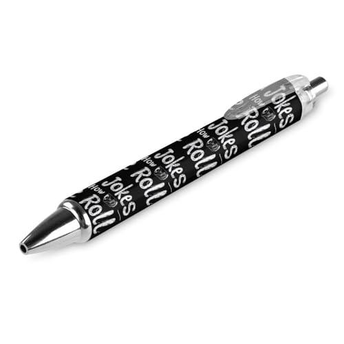 Bolígrafo retráctil Dad Jokes para oficina con punta fina de 0,5 mm, pack de 4