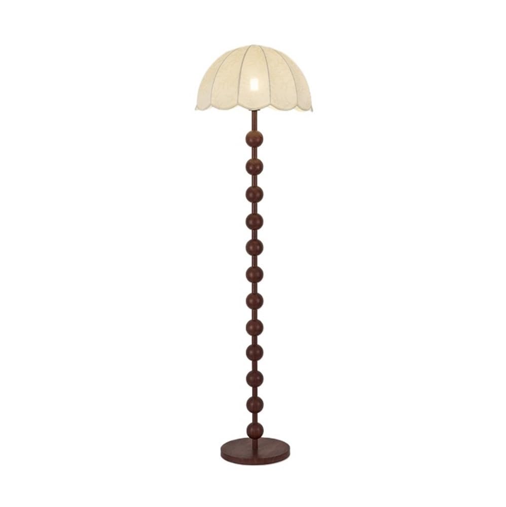 Kp6xLf3gT Corner Standing Lamp Floor Lamp Living Room Vintage Brown Bedroom Ambiance Decorative Fabric Shade