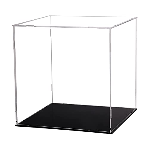 Evron Display Case for Collectibles Assemble Clear Acrylic Box Alternative Glass Case for Display...