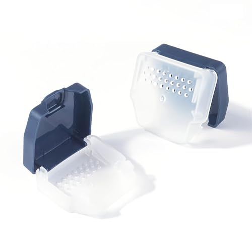 Estojo de barbear portátil, capa de barbear de plástico com padrão geométrico, suporte protetor resistente a arranhões para homens